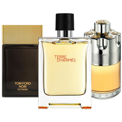 Cofanetto con 3 Fragranze: Terre d’Hermès, Azzaro Wanted e Tom Ford Noir Extreme – 100 ml