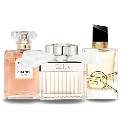 Cofanetto con 3 Profumi: Chanel COCO MADEMOISELLE, Yves Saint Laurent LIBRE & CHLOÉ 100 ml